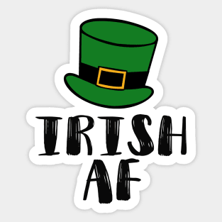 Irish AF Funny St Patrick Sticker